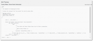 Theme Editor - footer.php